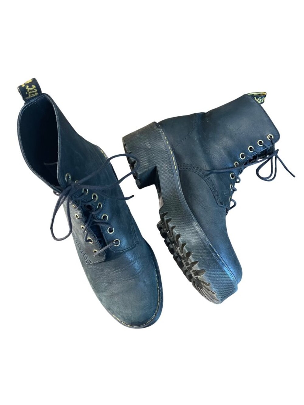 Dr. Martens Shriver Hi Leather Boots Women's Size 9 EU 41 Black Combat Boot Docs
